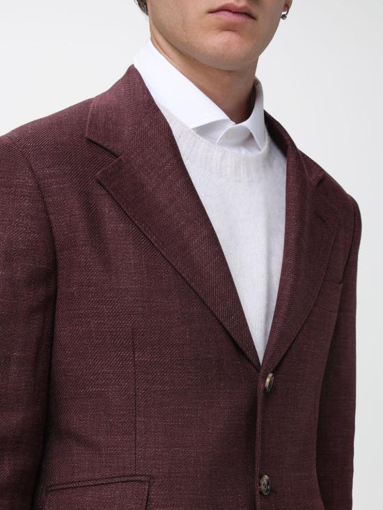 25FW 브루넬로 쿠치넬리 수트 자켓 MA4387BWD C255 Burgundy - BRUNELLO CUCINELLI