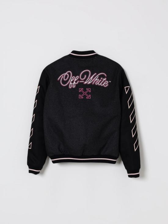 25FW [키즈] 오프화이트 캐주얼 자켓 OGEH001F25FAB001 0732 Grey - OFF WHITE