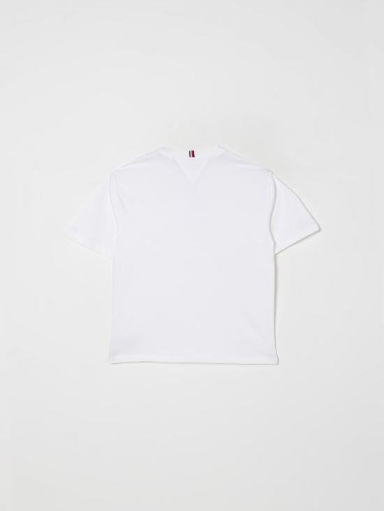 25FW [키즈] 타미힐피거 티셔츠 KB0KB09799 YBR White - TOMMY HILFIGER