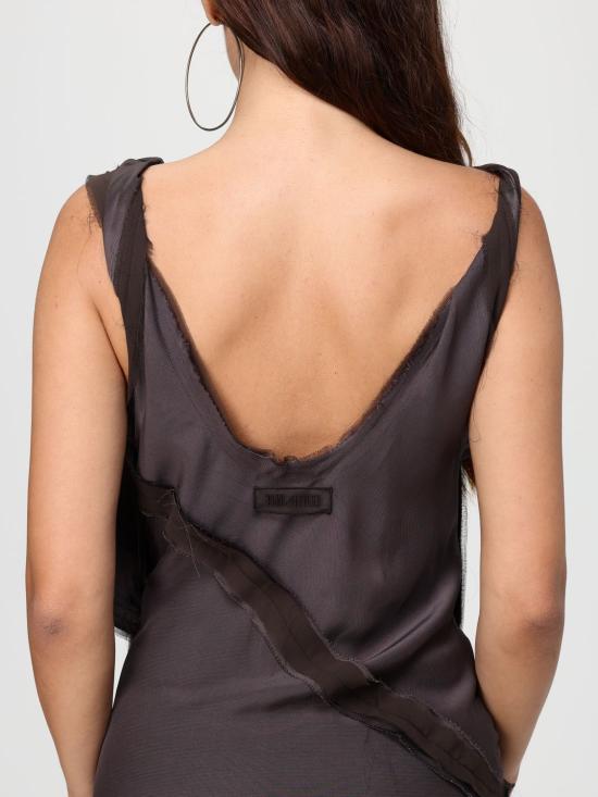 25FW 디 아티코 롱 원피스 251WCW00241VVV106AA 064 Orchid - THE ATTICO