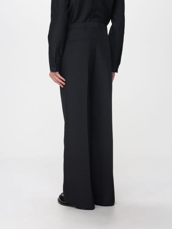 25FW 구찌 실크 트윌 팬츠 실크 트윌  850090Z7AYA 1000 Black - GUCCI