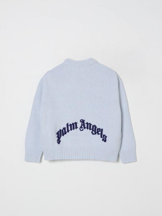 25FW [키즈] 팜앤젤스 풀오버 PBHE002F25KNI001 4046 Blue - PALM ANGELS