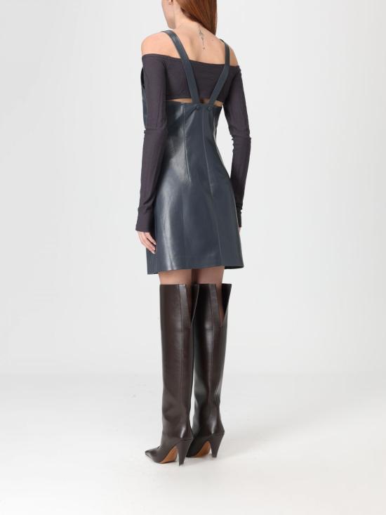 25FW 나누슈카 롱 원피스 NW25PFDR01155 STEEL BLUE GREY Blue - NANUSHKA