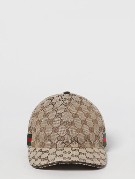 26SS 구찌 웹 디테일 GG 캔버스 베이스볼 캡 200035KQWBG 9864 Camel - GUCCI