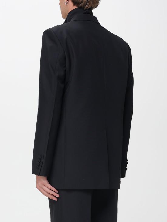 25FW 구찌 더블 브래스트 테크니컬 파나마 자켓 더블 브래스트 테크니컬 파나마  849881Z7AYA 1000 Black - GUCCI