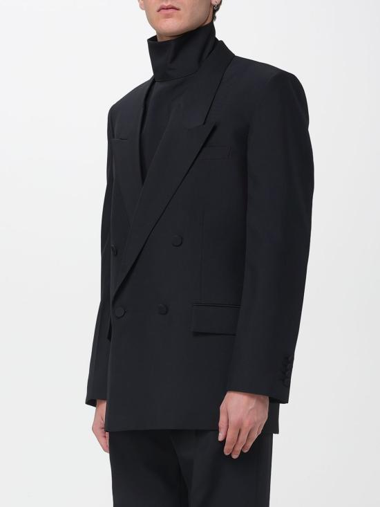 25FW 구찌 더블 브래스트 테크니컬 파나마 자켓 더블 브래스트 테크니컬 파나마  849881Z7AYA 1000 Black - GUCCI