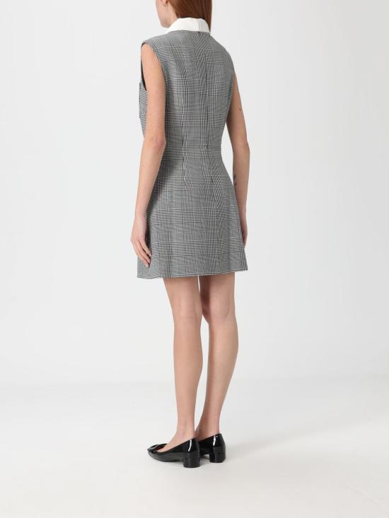 25FW 셀프 포트레이트 롱 원피스 PF25016SBW BLACK AND WHITE Grey - SELF PORTRAIT