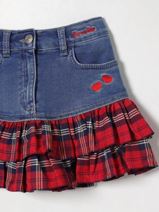 25FW [키즈] 모나리자 스커트 19F711NP6043 0055 Blue - MONNALISA