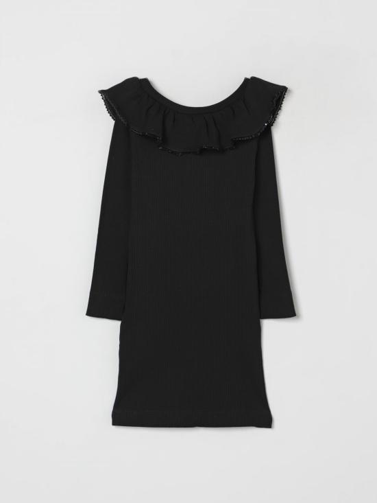 25FW [키즈] 모나리자 원피스 71F9026214 0050 Black - MONNALISA