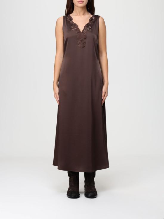 25FW 위켄드막스마라 롱 원피스 2525226011600 006 Brown