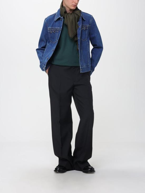 25FW 구찌 콘트라스트 스티치 데님 재킷 832476XDDCX 4447 Blue - GUCCI