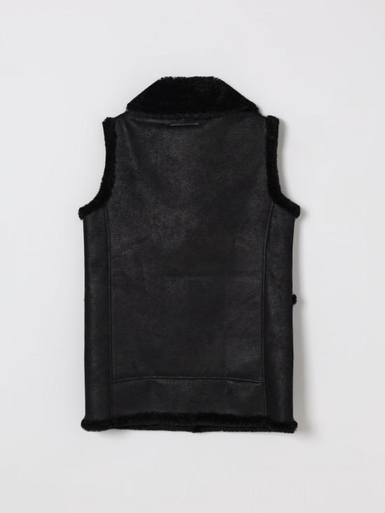 25FW [키즈] MM6 메종마르지엘라 코트 M60885MM05U M6900 Black - MM6 MAISON MARGIELA