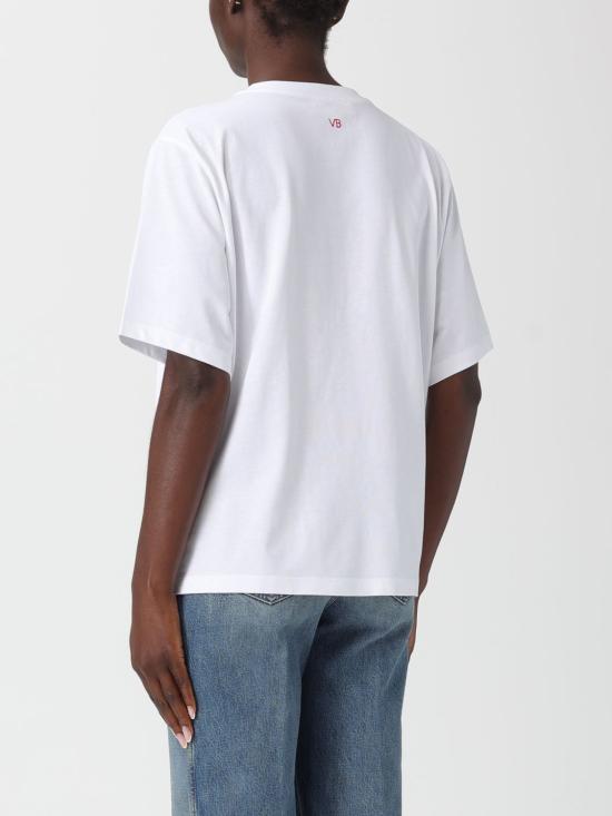 25FW 빅토리아 베컴 반팔 티셔츠 1425JTS007015A 9591 White - VICTORIA BECKHAM