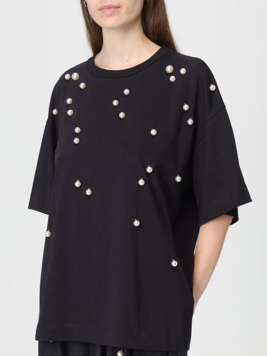 25FW 메이메이즈 반팔 티셔츠 M5IX00 100 Black - MEIMEIJ