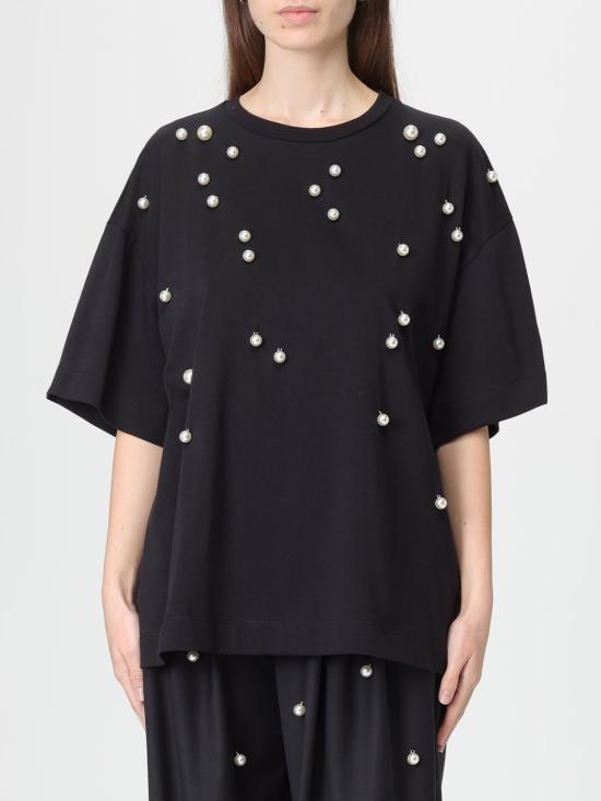 25FW 메이메이즈 반팔 티셔츠 M5IX00 100 Black