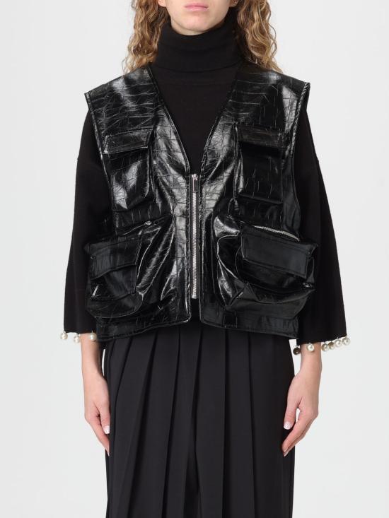 25FW 메이메이즈 베스트 M5IC01 100 Black