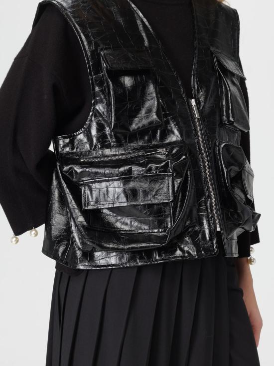 25FW 메이메이즈 베스트 M5IC01 100 Black - MEIMEIJ