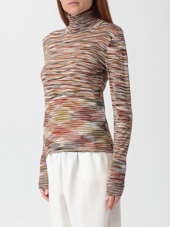 25FW 미소니 터틀넥 DS25WN11BK01E1 FM13W Olive - MISSONI