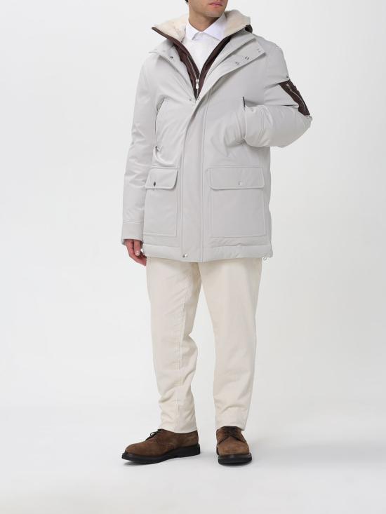 25FW 브루넬로 쿠치넬리 스트레이트 팬츠 Y279DI1780 C5797 White - BRUNELLO CUCINELLI