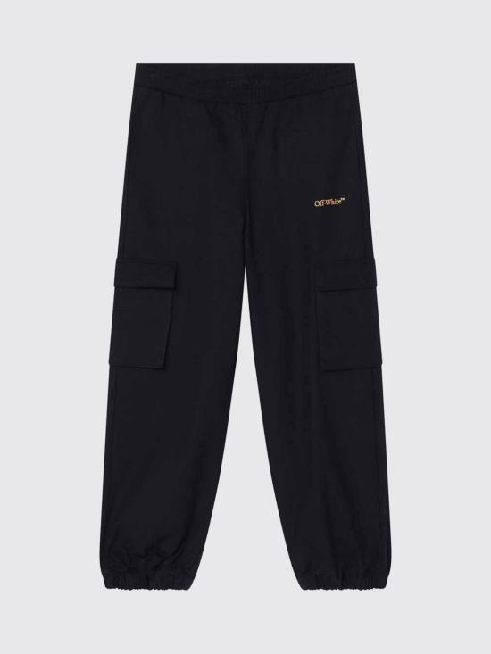 25FW [키즈] 오프화이트 팬츠 OBCF007S25FAB001 1018 Black