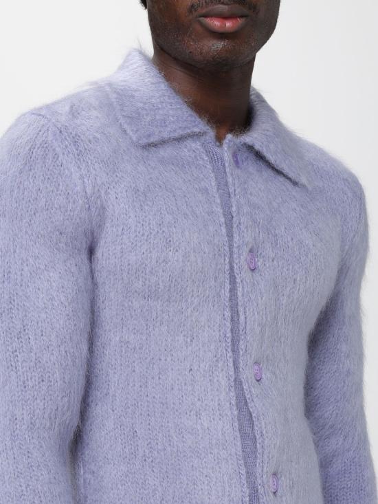 25FW 구찌 브러시드 울 모헤어 가디건 849729XKE7O 4139 Blue - GUCCI
