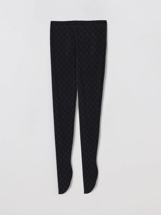 25FW 구찌 프린티드 스트레치 나일론 타이즈 8497203GAN9 1060 Black