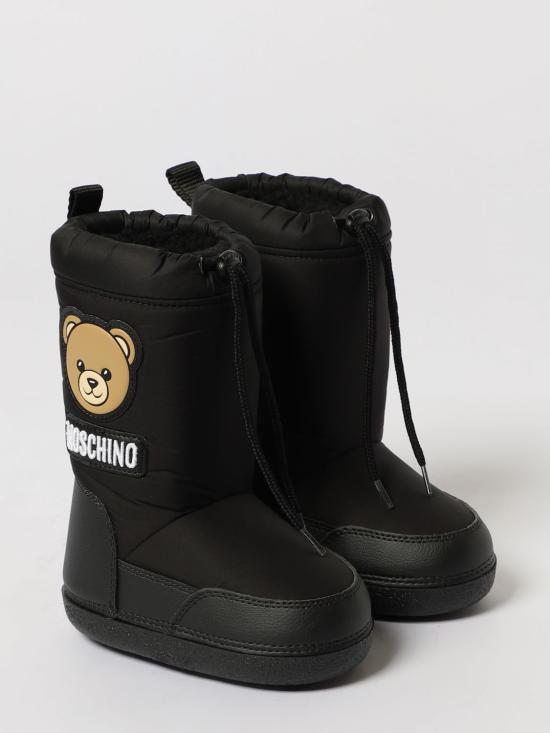 25FW [키즈] 모스키노 슈즈 81991 01 Black - MOSCHINO