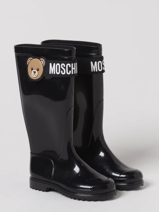 25FW [키즈] 모스키노 슈즈 81985 01 Black - MOSCHINO