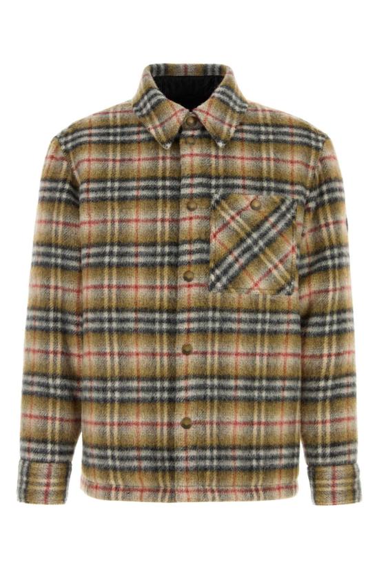 25FW 버버리 체크 울 오버셔츠 8110913 B1001 Checked