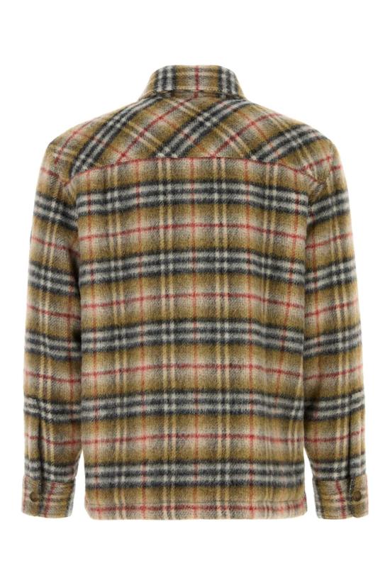 25FW 버버리 체크 울 오버셔츠 8110913 B1001 Checked - BURBERRY