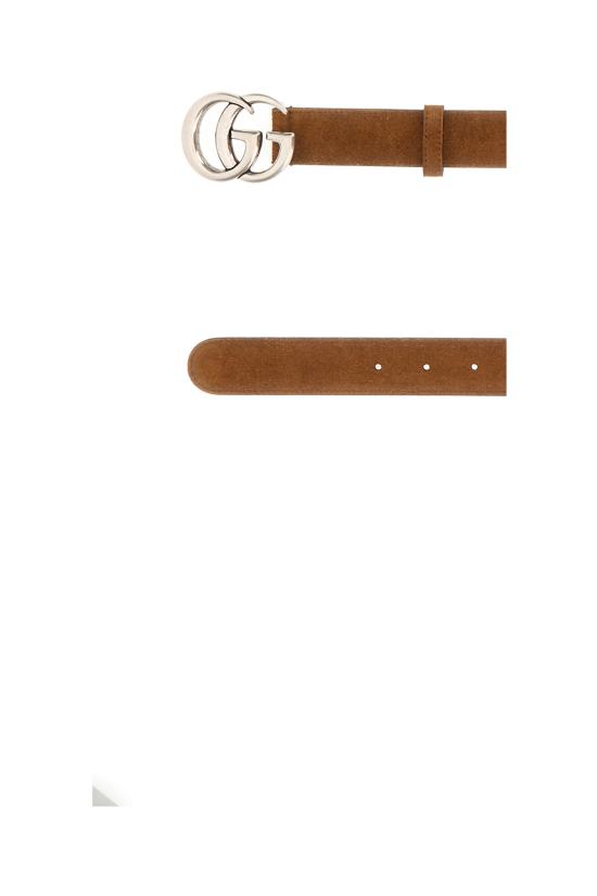 25FW 구찌 GG 마몽 씬 벨트 414516CA00G 2835 Nocciola - GUCCI