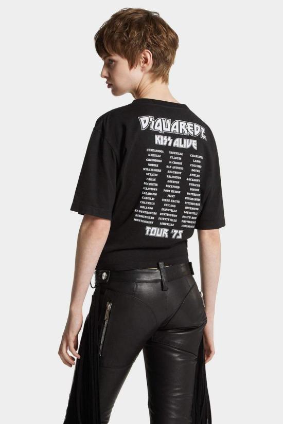 25FW 디스퀘어드2 반팔 티셔츠 S72GD0611 D20035900 Black - DSQUARED2