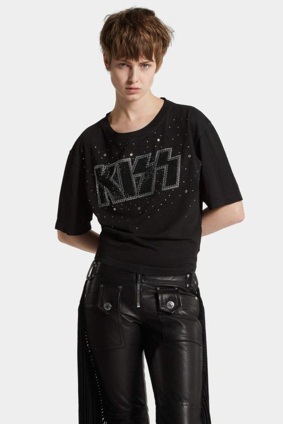 25FW 디스퀘어드2 반팔 티셔츠 S72GD0611 D20035900 Black - DSQUARED2