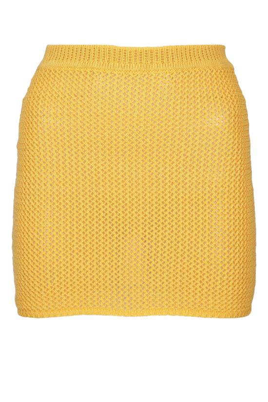  아모티 숏 스커트 COCONUTSKIRTKNIT YELLOW
