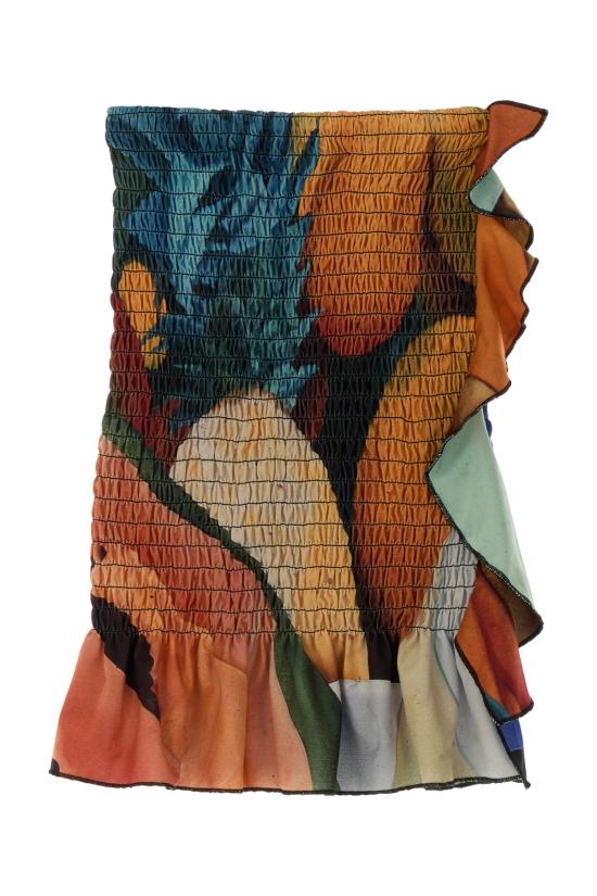  DONDE ESTEBAN 미디 스커트 D2SK02A MULTI