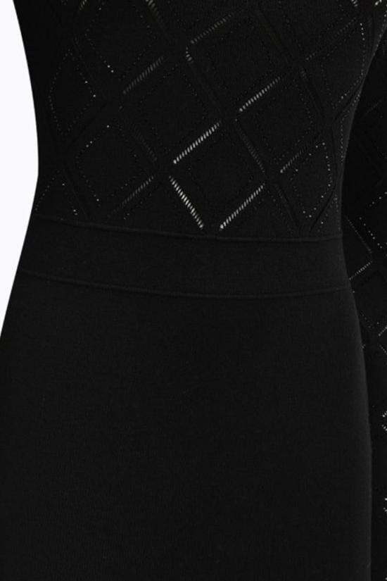 25FW 블루마린 미디 원피스 RF5117MS99E22222 Black - BLUMARINE