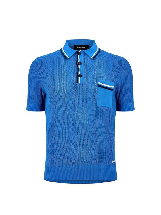 25SS 디스퀘어드2 폴로 티셔츠 S71HA1263 964 Blu BLUE