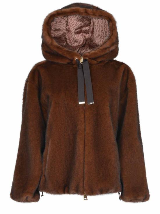 25FW 에르노 멜란지 얼터너티브 밍크 퍼 보머 자켓  GI000318D12739 8800 VOLPE - HERNO