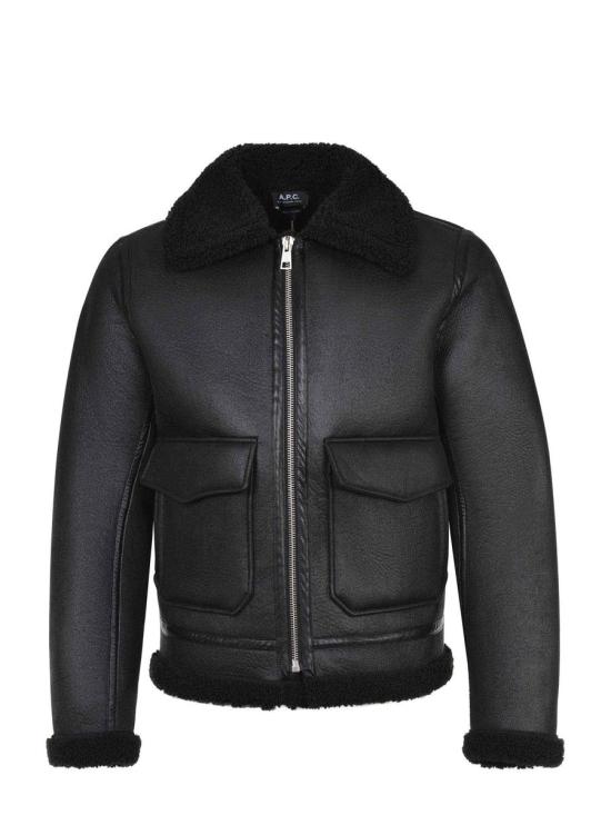 25FW 아페쎄 가죽 자켓 PSALB H02904LZZ Black