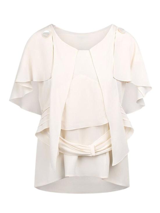 25SS 프라다 블라우스 P992MSOOO167C Bianco White