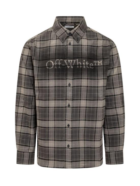 25FW 오프화이트 긴팔 셔츠 OMGE04MF25FAB003 0710 GREEN