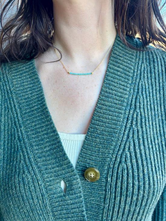  앤 스포르턴 목걸이/팬던트 안네 스포툰 센터 아마조나이트 목걸이