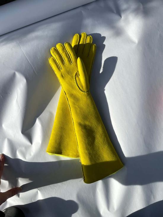  Aristide 장갑 아리스티드 롱 시어링  옐로우 - OTHER BRANDS