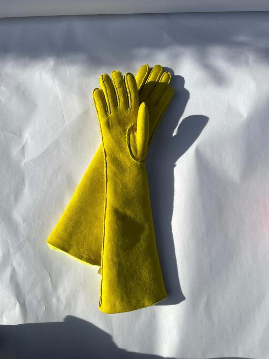  Aristide 장갑 아리스티드 롱 시어링  옐로우 - OTHER BRANDS