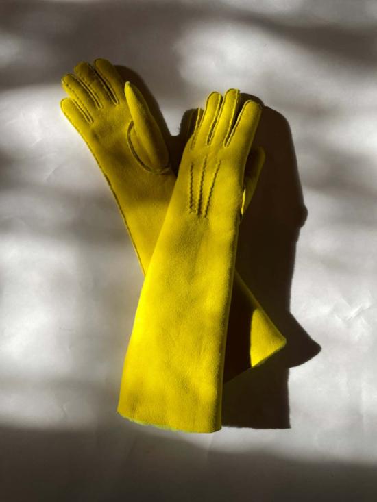  Aristide 장갑 아리스티드 롱 시어링  옐로우 - OTHER BRANDS