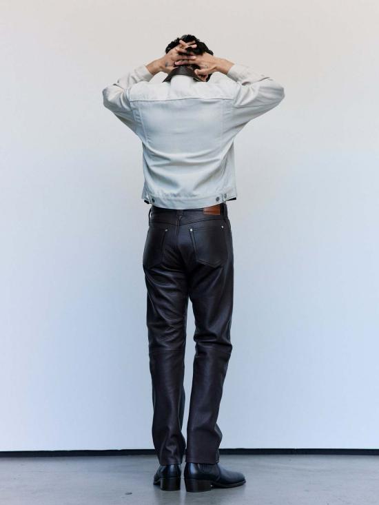  더 레터스 데님 자켓 레터스 아이보리 울 리넨 트윌 트러커 재킷 - THE LETTERS