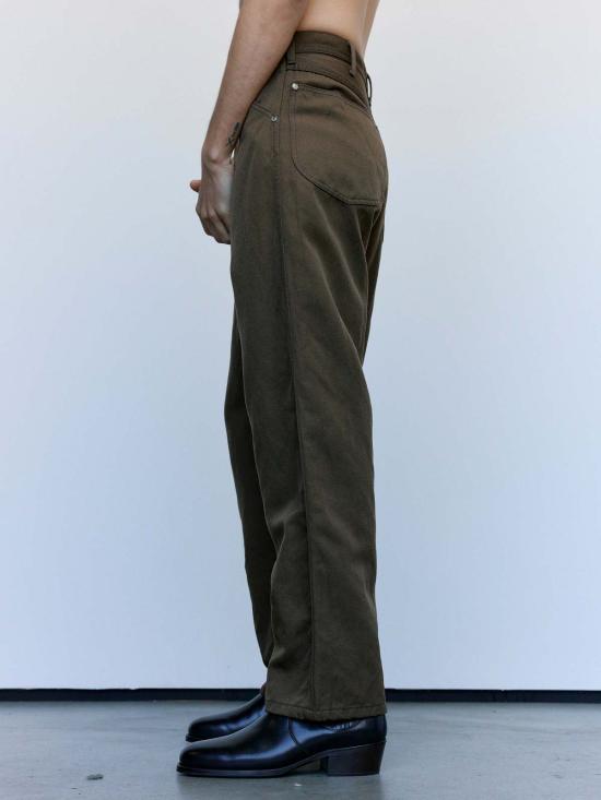  더 레터스 스트레이트 팬츠 레터스 모카 울 리넨 트윌 워커스 - THE LETTERS