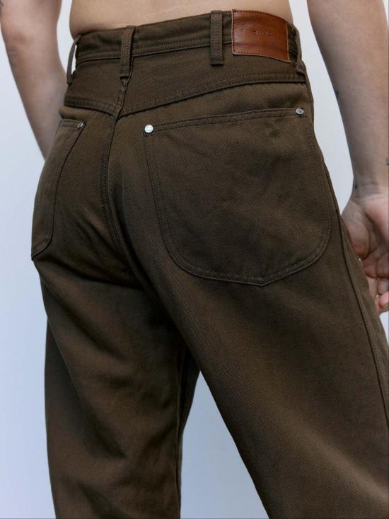  더 레터스 스트레이트 팬츠 레터스 모카 울 리넨 트윌 워커스 - THE LETTERS