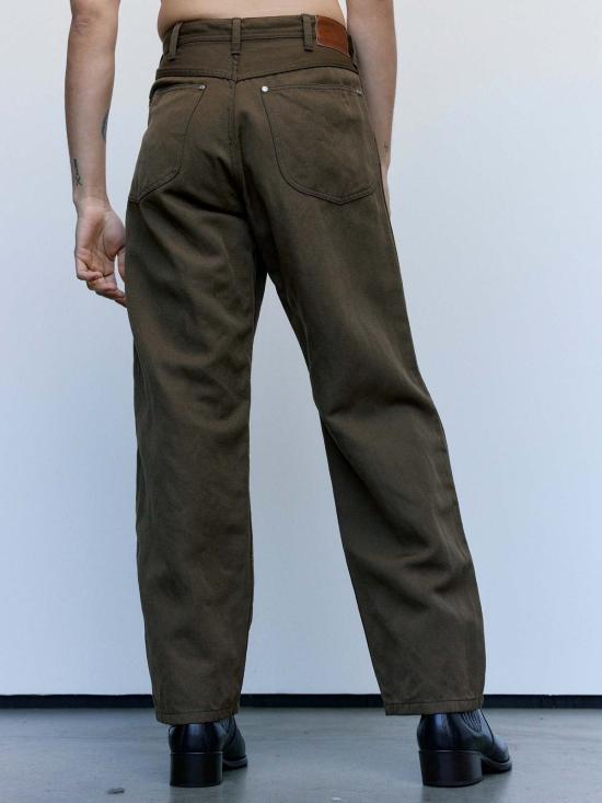  더 레터스 스트레이트 팬츠 레터스 모카 울 리넨 트윌 워커스 - THE LETTERS