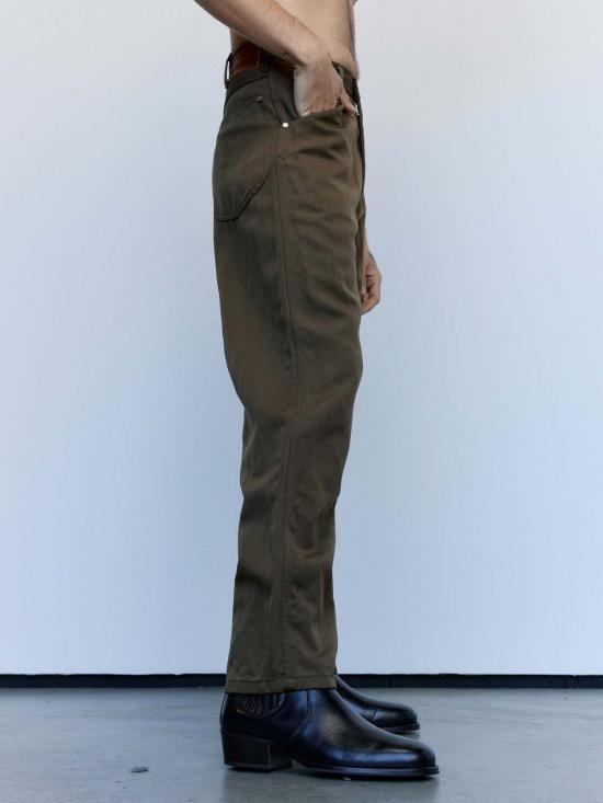  더 레터스 스트레이트 팬츠 레터스 모카 울 리넨 트윌 워커스 - THE LETTERS